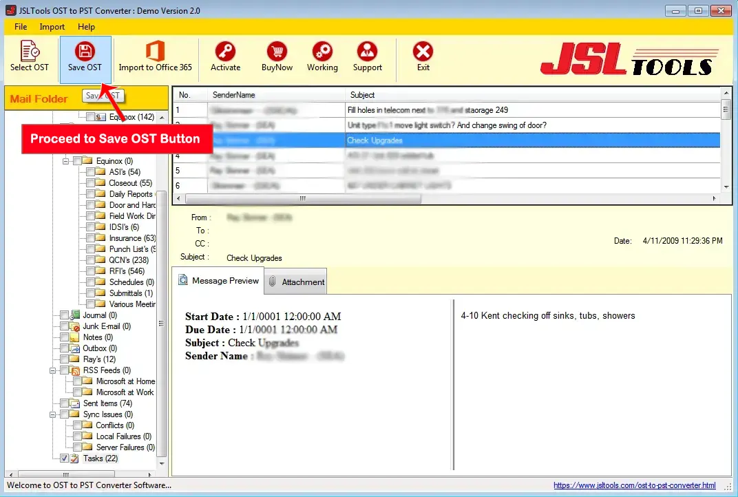corrupt ost recovery ost to pst file recovery